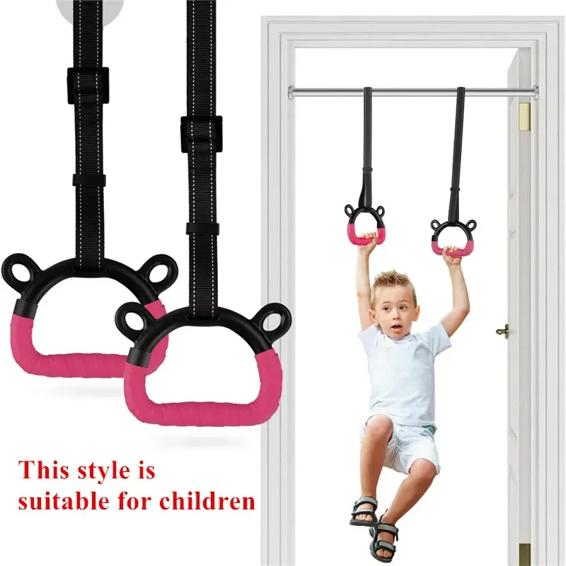 Gymnastic Rings Pull up Handle Rings with Adjustable Straps for Chlidren Adult Home Workouts Strength Training Fitness Equipment - Image 6