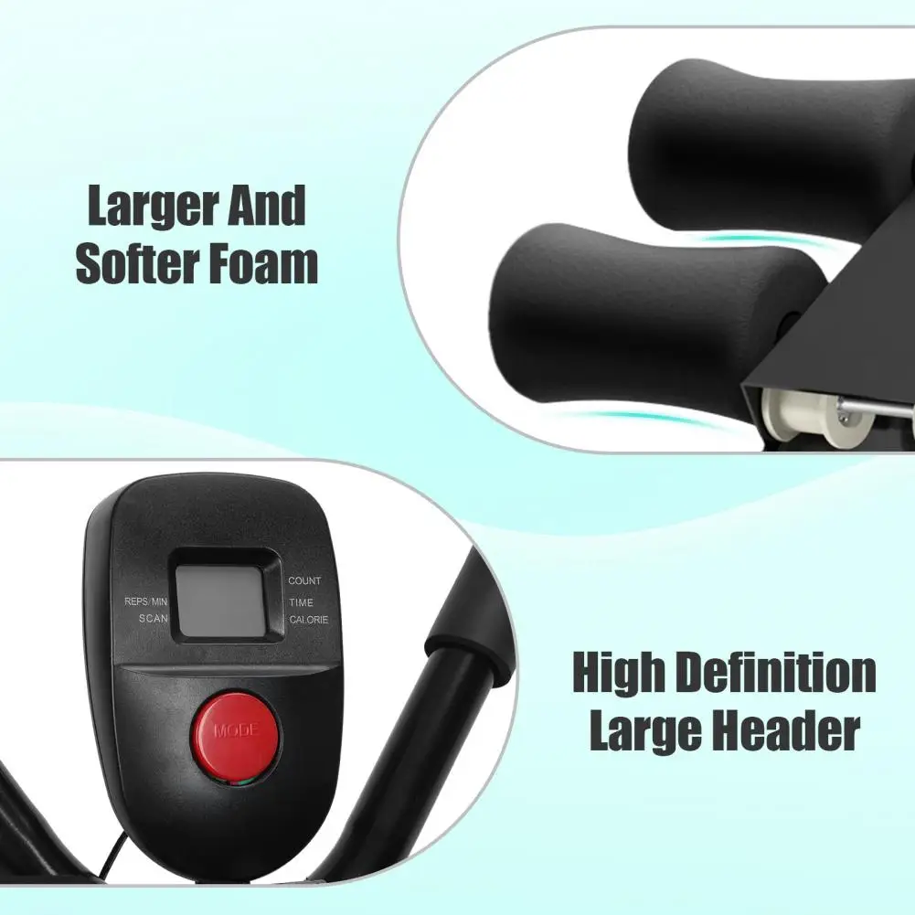 Collapsible Abdominal Machine with LCD Display Home Gym Ab Trainer Machine Waist Trainer Workout Equipment for Men Women - Image 5