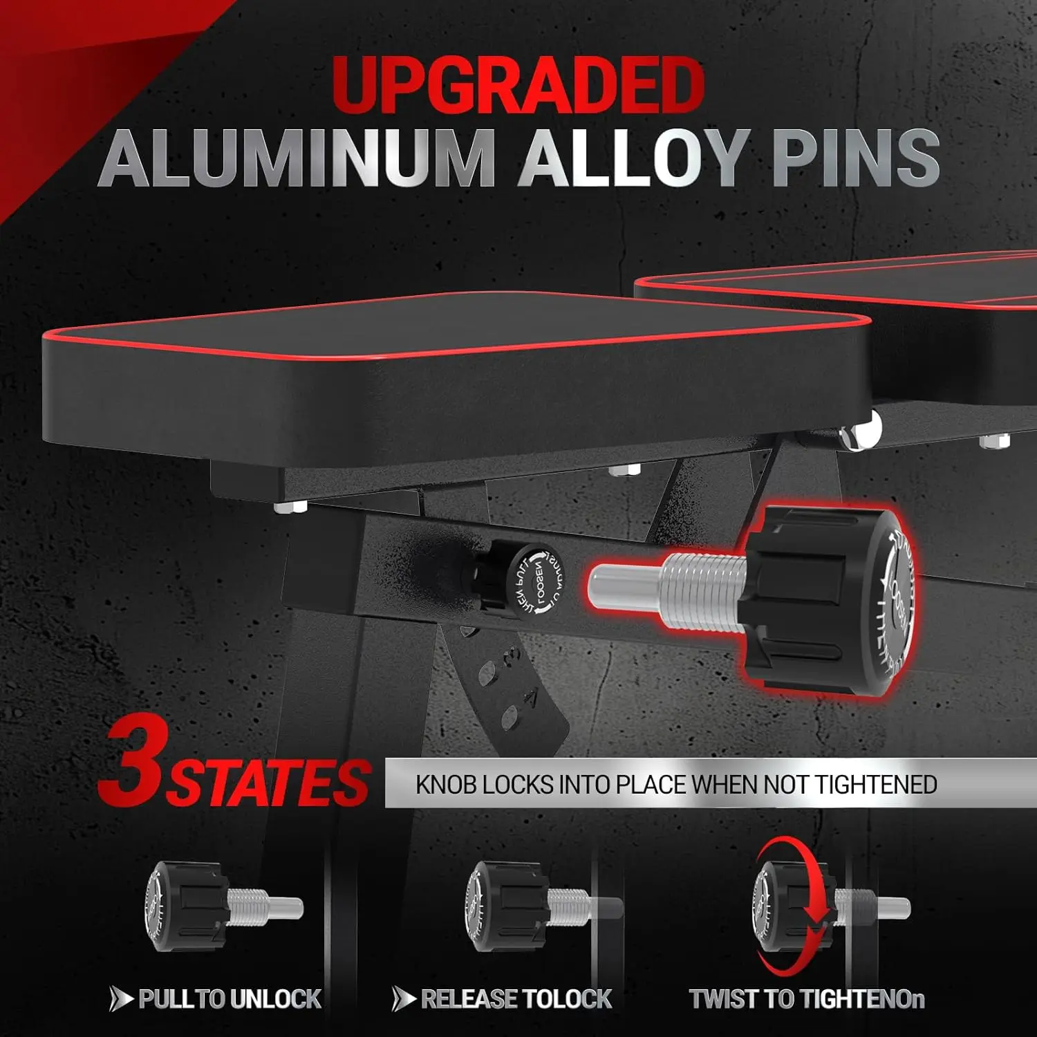 Weight Bench,Adjustable Workout Bench for Home Gym with 1200 LBS,Adjustable Back and Seat Exercise Incline for Full-Body Strengt - Image 5