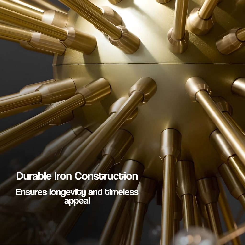 Elegant Art Deco-Inspired Crystal Branch Chandelier for Dining Room - Image 4