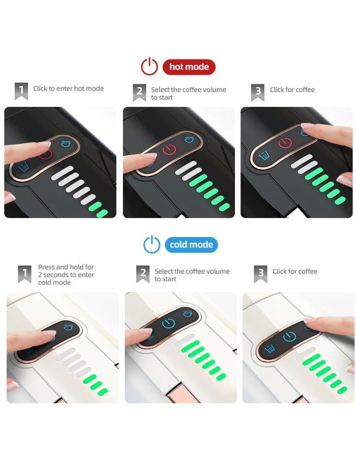 5-in-1 Multi-Capsule Espresso Machine – 20-Bar Pressure, Hot & Cold Options - Image 6