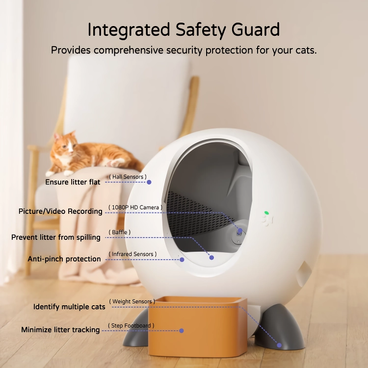 Smart Self-Cleaning Automatic Closed Cat Litter Box for Multi-Cat Homes - Image 7
