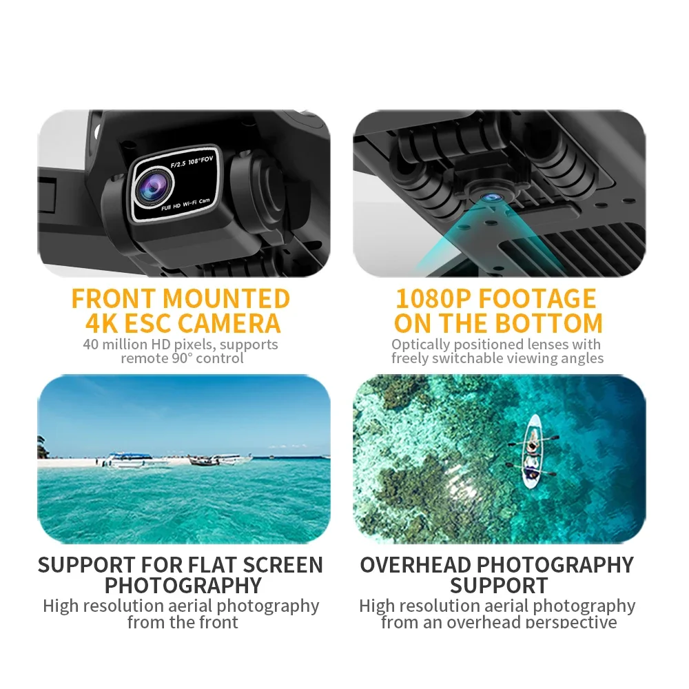 4K HD Dual Camera GPS Drone with Visual Obstacle Avoidance and 5G WIFI Connectivity - Image 6