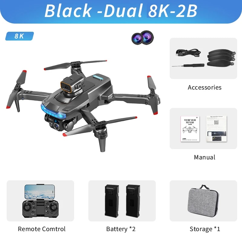 Black Dual 8K (2 Batteries)
