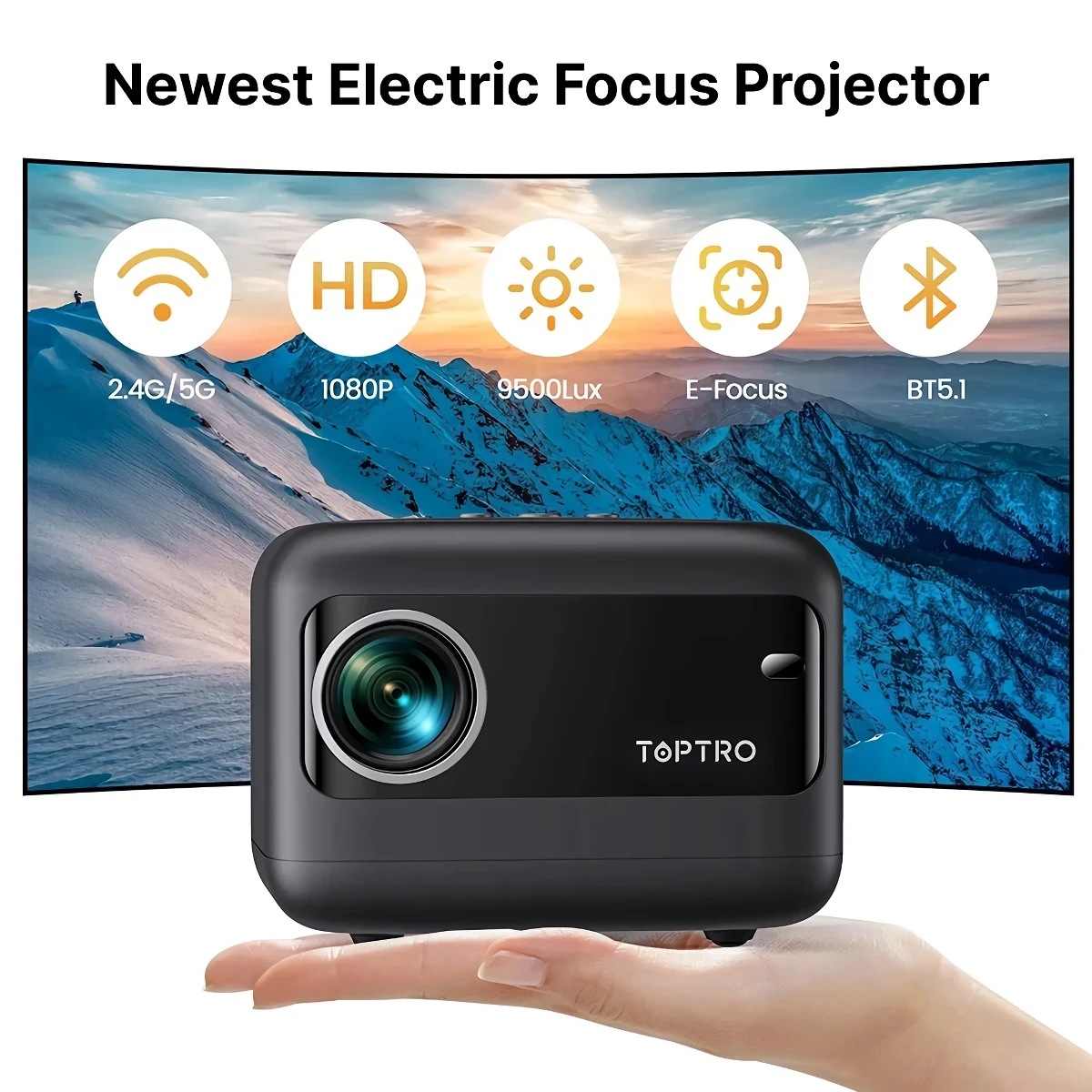 Portable 1080p Smart Projector 9500 Lumens - Image 9
