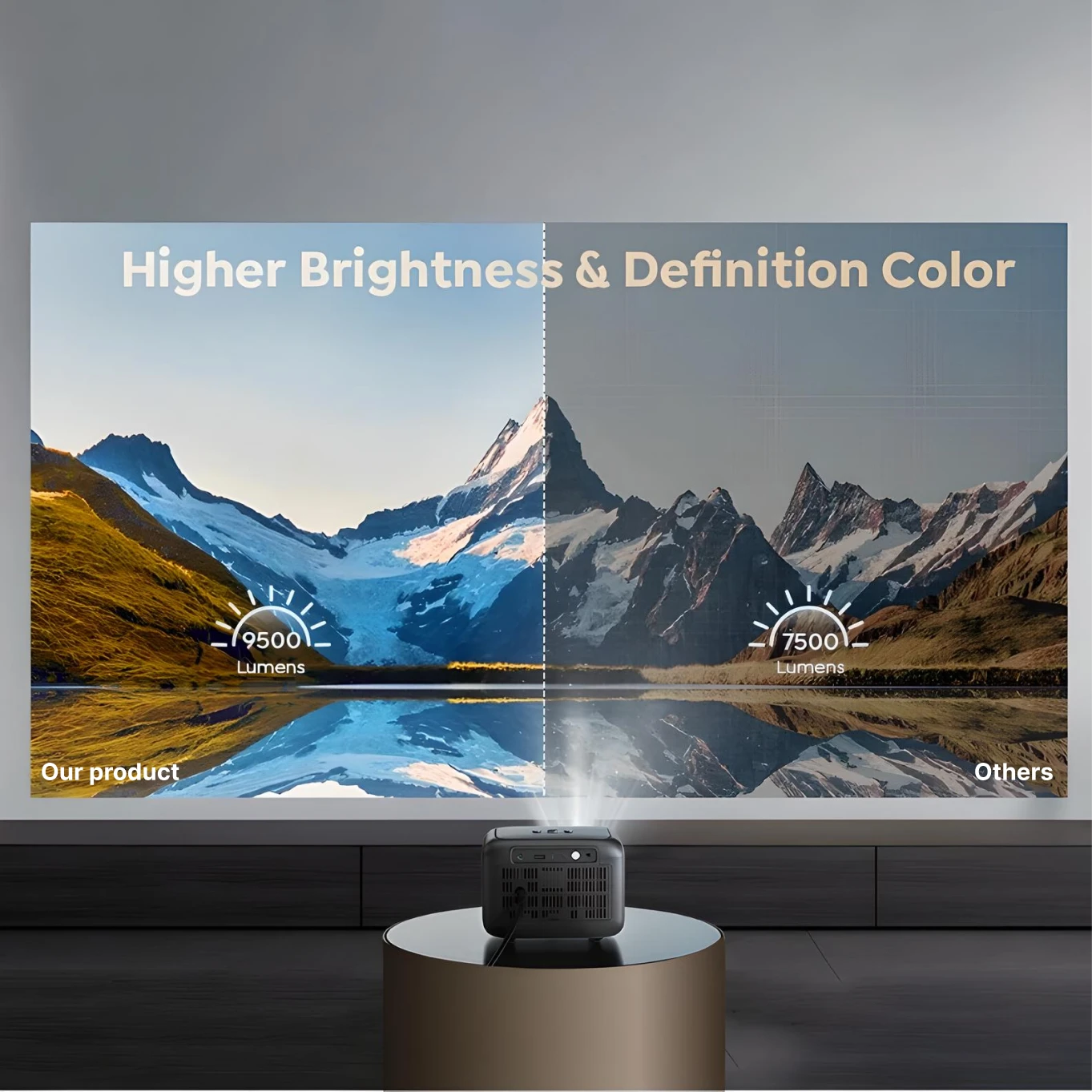 Portable 1080p Smart Projector 9500 Lumens - Image 3