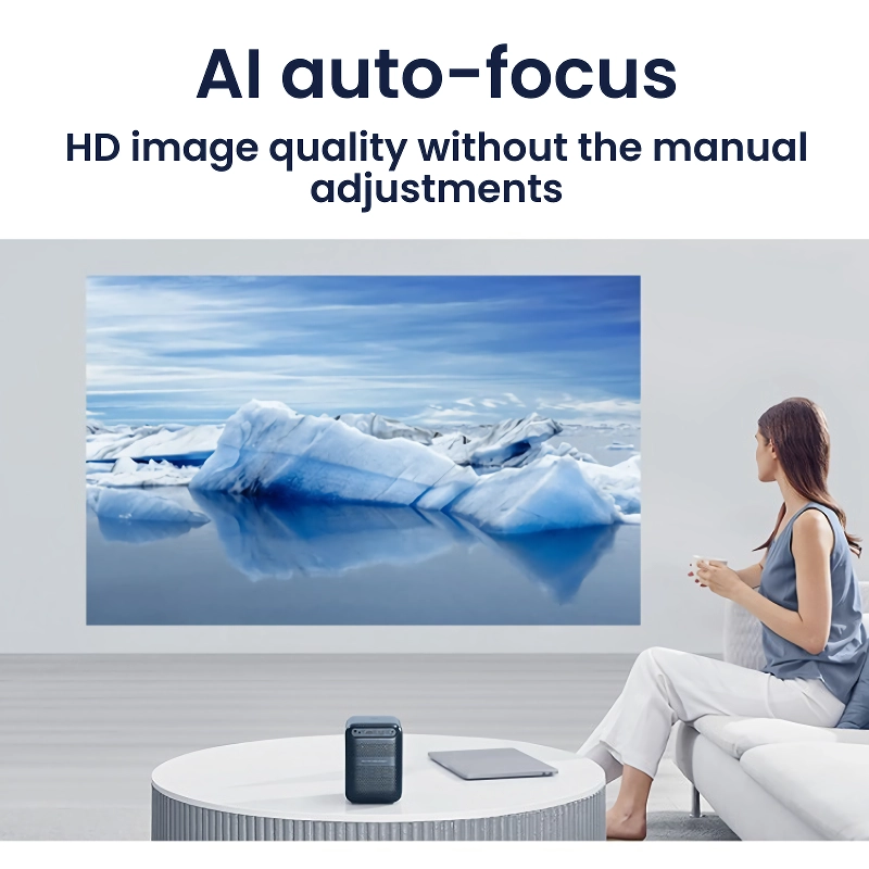1080p Full HD Smart Portable Projector with Wi-Fi, Auto Focus & HiFi Sound - Image 3