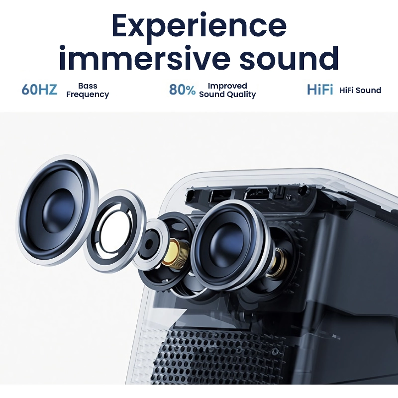 1080p Full HD Smart Portable Projector with Wi-Fi, Auto Focus & HiFi Sound - Image 4