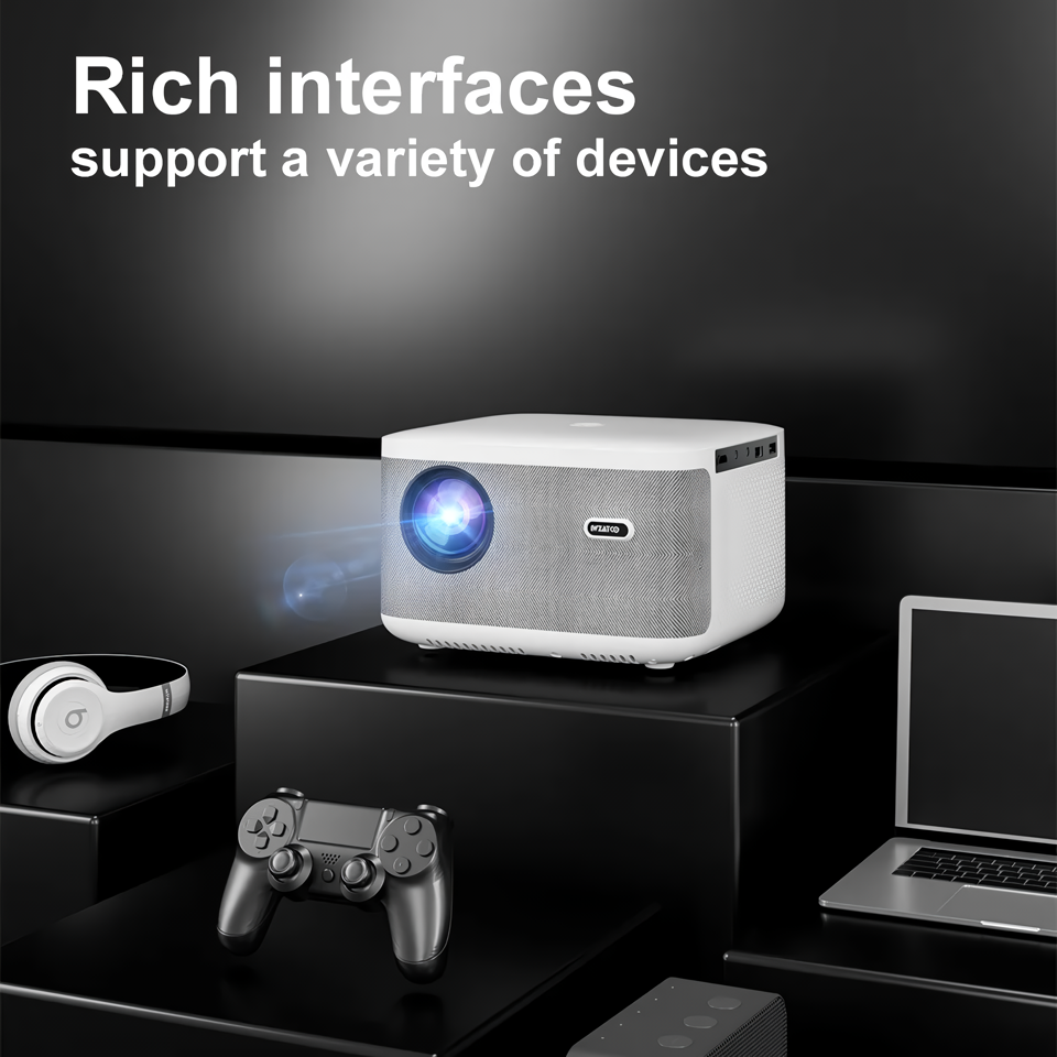 Full HD 1080P Smart LED Projector with Digital Focus and Android OS - Image 3