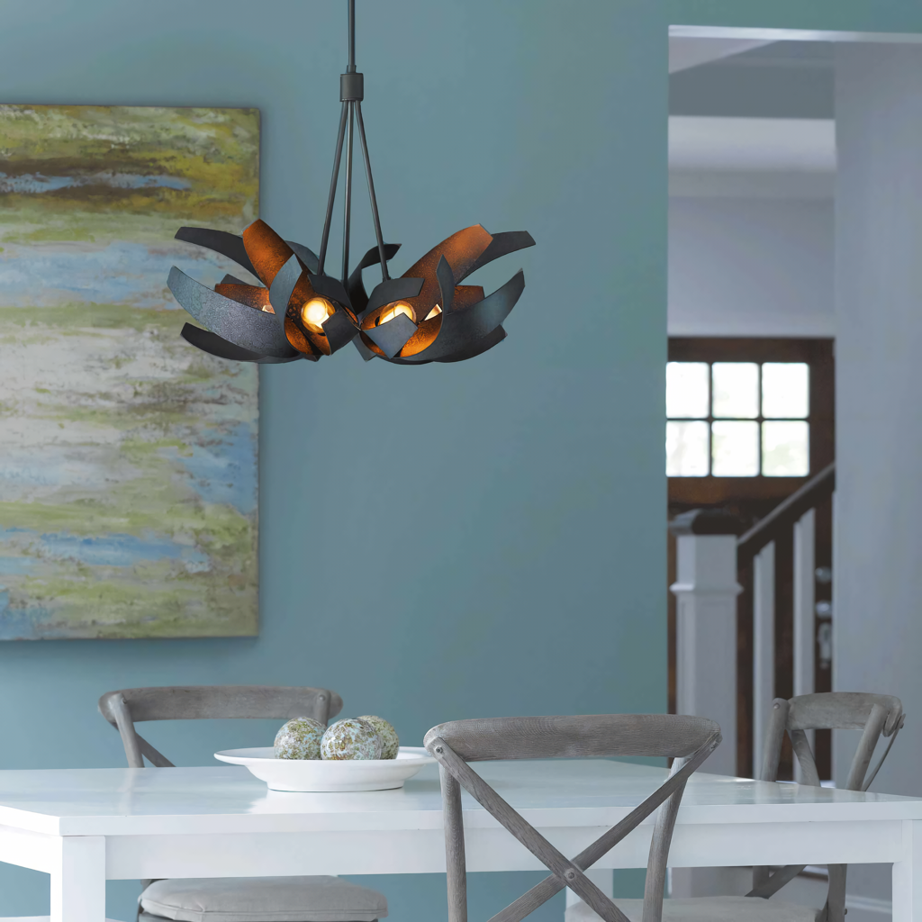 Grand Postmodern Wrought Iron Chandelier - Image 5