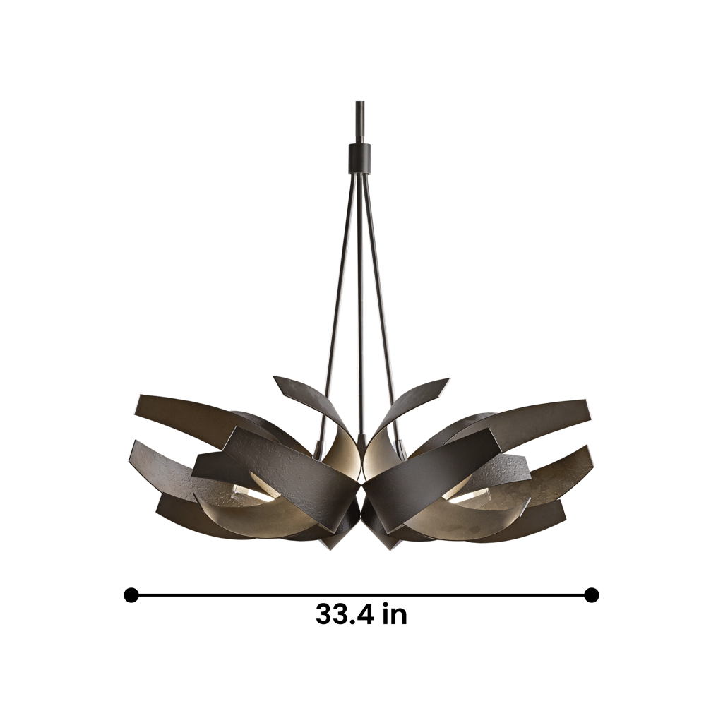 Grand Postmodern Wrought Iron Chandelier - Image 7