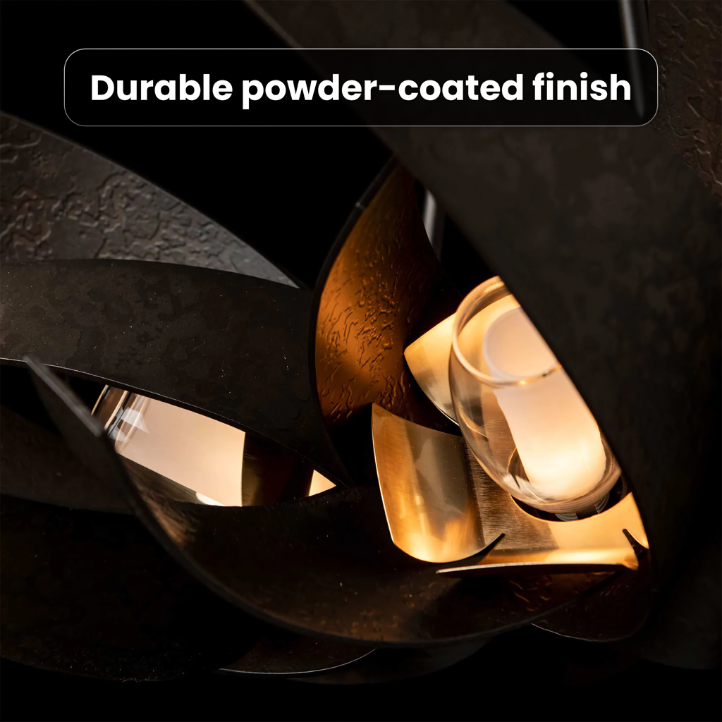 Grand Postmodern Wrought Iron Chandelier - Image 4