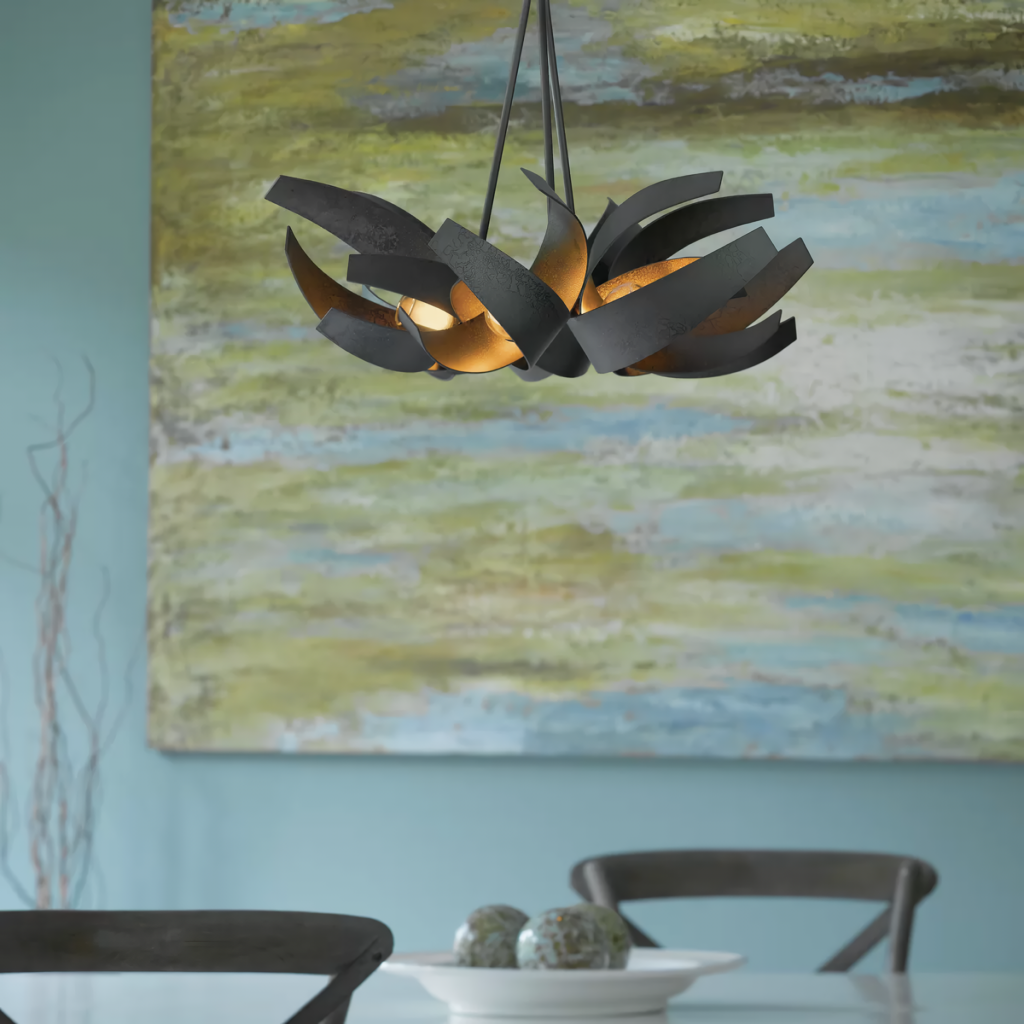 Grand Postmodern Wrought Iron Chandelier - Image 6