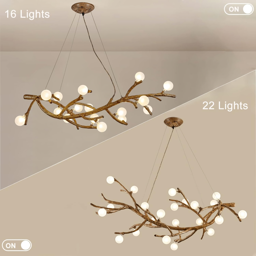 Modern Nordic LED Branch Chandelier – Vintage Tree Art Pendant Lighting - Image 10