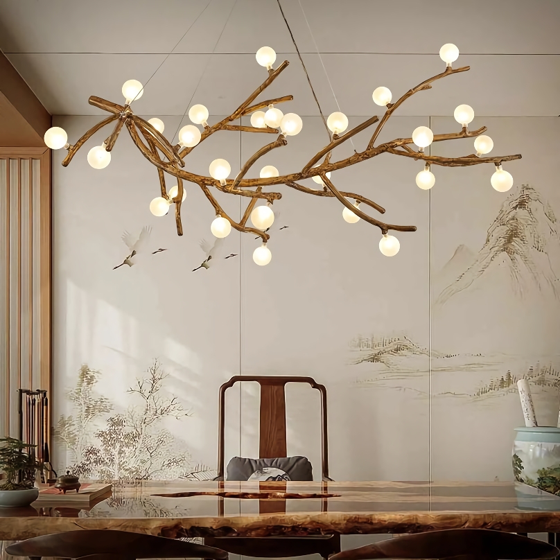 Modern Nordic LED Branch Chandelier – Vintage Tree Art Pendant Lighting - Image 4