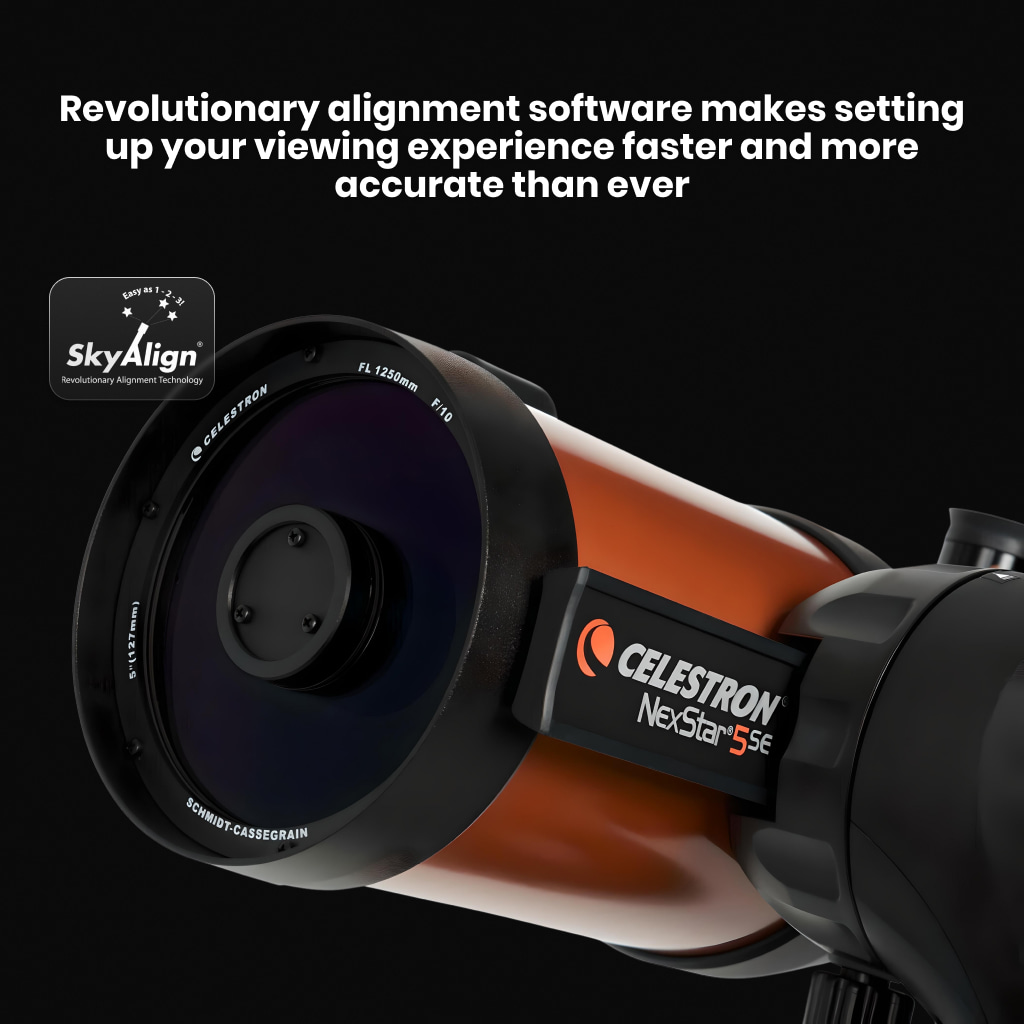 125mm F10 Schmidt-Cassegrain Computerized GoTo Astronomical Telescope with StarBright XLT - Image 3