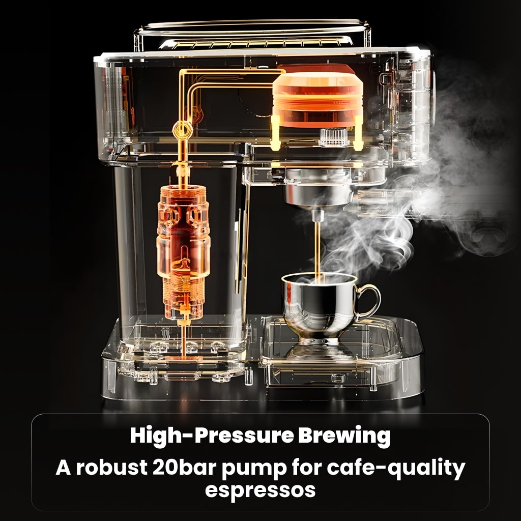 Premium 20bar Espresso and Cappuccino Coffee Maker - Image 6