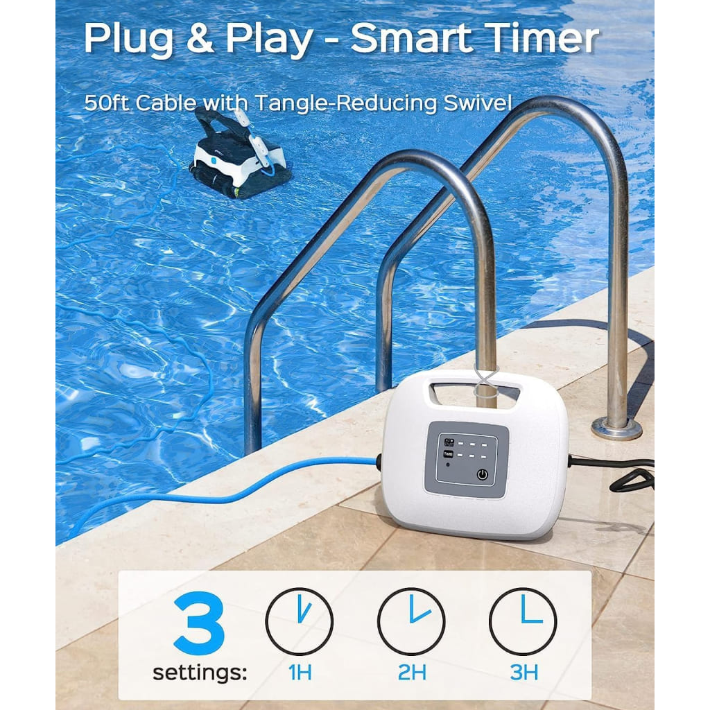 Efficient Robotic Pool Cleaner Automatic Vacuum with High Suction, Wall and Floor Cleaning - Image 3