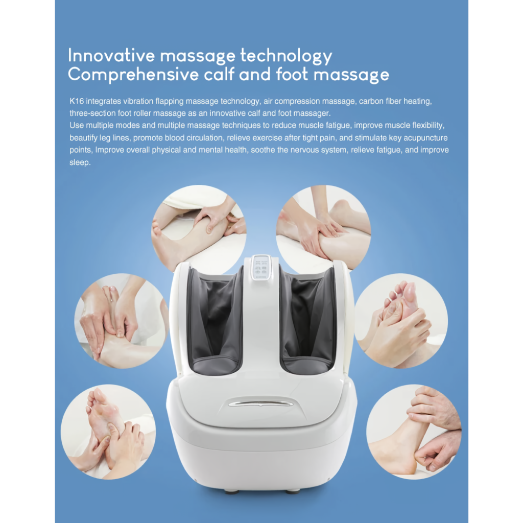 Deluxe Shiatsu Foot and Calf Massager with Heat and Air Compression - Image 5