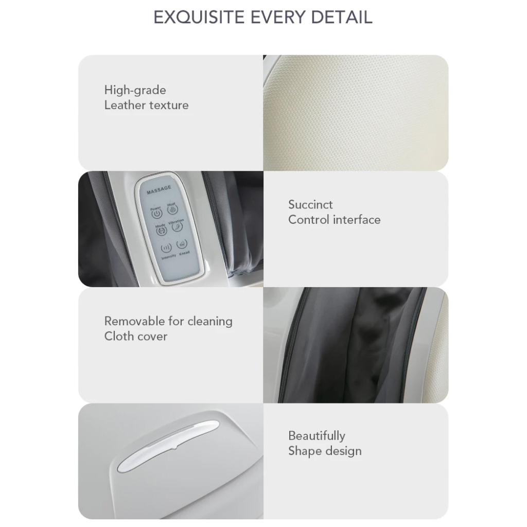 Deluxe Shiatsu Foot and Calf Massager with Heat and Air Compression - Image 4