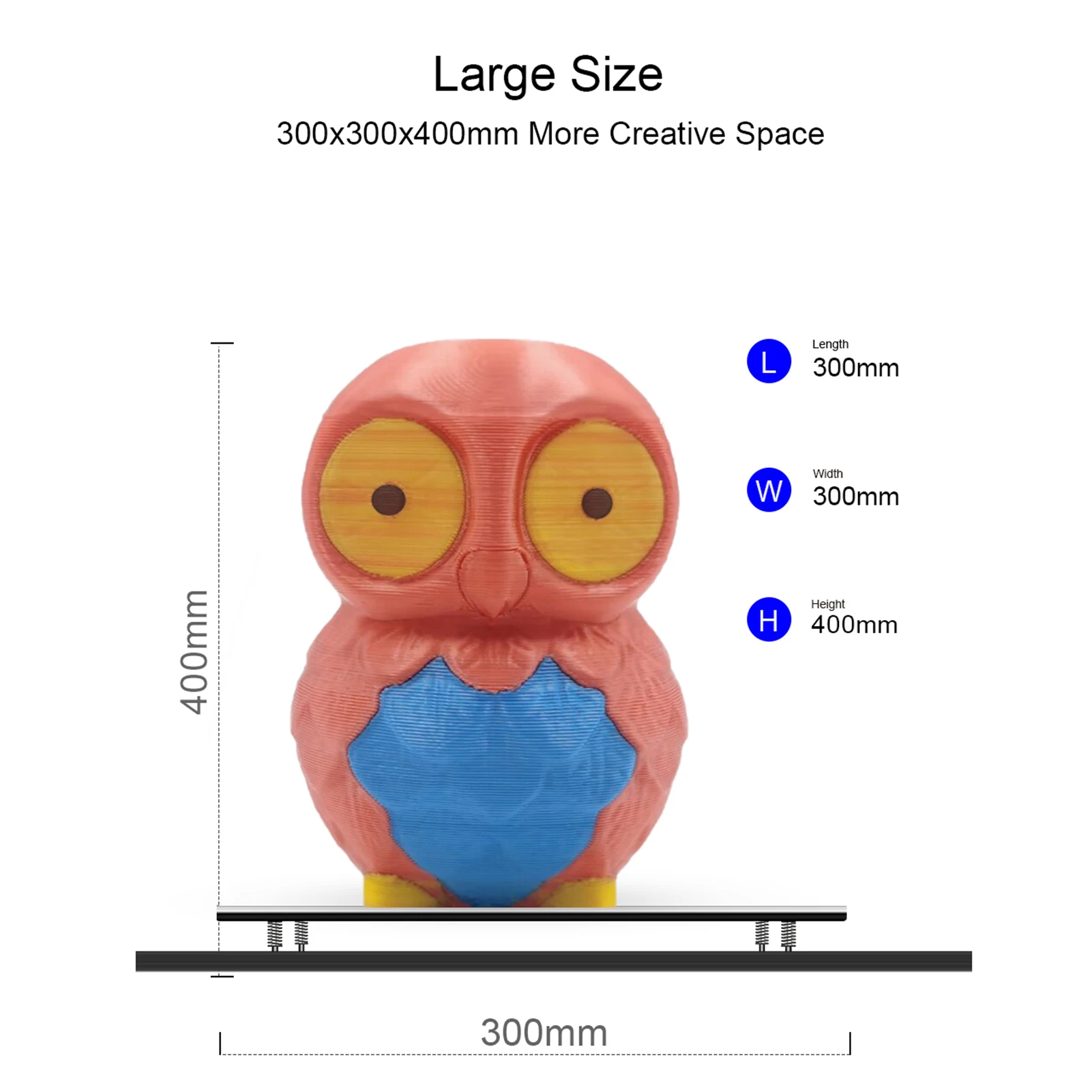 High Precision Large 3D Printer Kit with 4 Extruders and Multi-Color Mixing - Image 4
